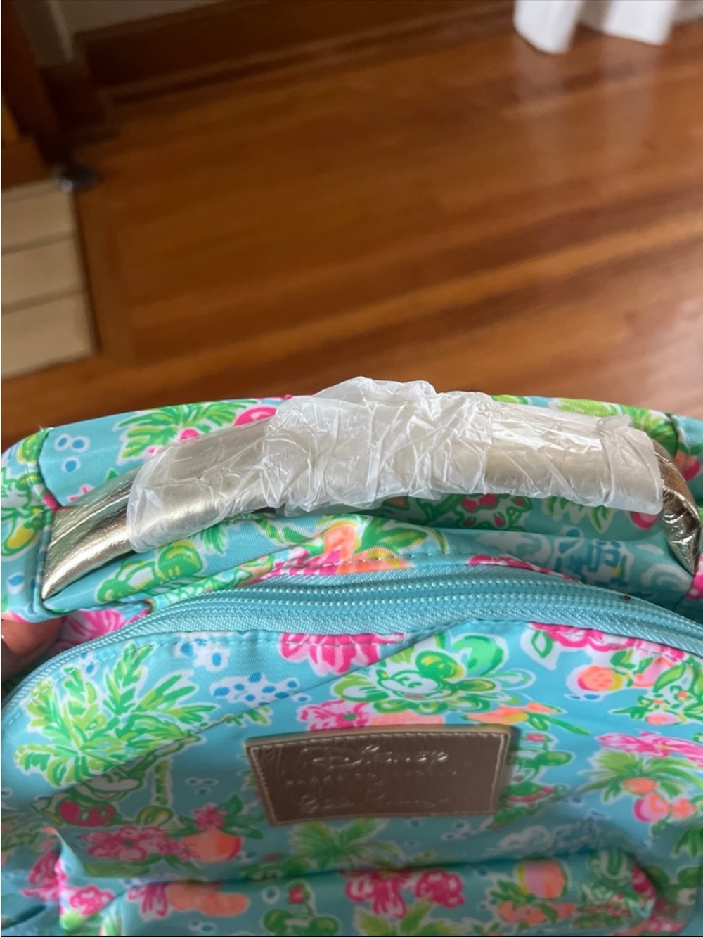 Disney Parks x Lilly Pulitzer Backpack Mickey & Minnie Mouse Cinderella Castle - Picture 9 of 12